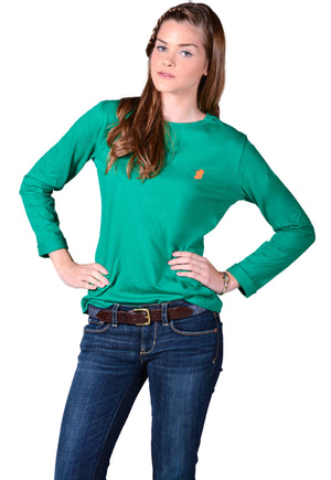 Kelly Green Long Sleeve Irish T Shirt by Ireland Shirt