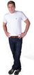 Men's White Slim Fit Irish T Shirt by Ireland Shirt-1