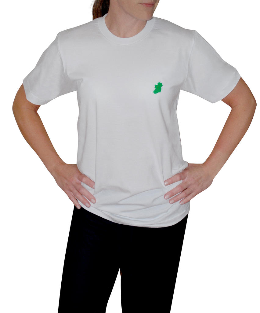 Ladies White Irish T Shirt by Ireland Shirt