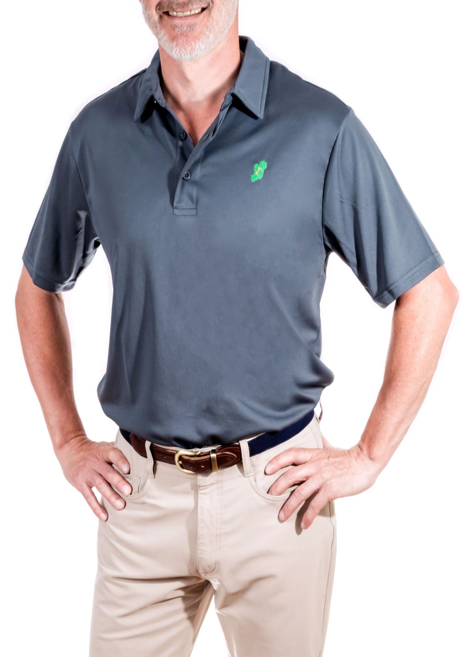 Ireland Shirt® - Metal Grey Irish Polo